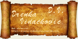 Drenka Vidačković vizit kartica